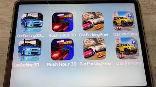 Car Parking 3D, Rush Hour  3D, Car Parking Free and More Car Games iPad Gameplay