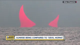 Sunrise being compared to 'Devil Horns'