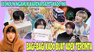 JIN HYUNG PRANK BAGI BAGI HADIAH BUAT TXT [PRANK BERUJUNG GELUD]