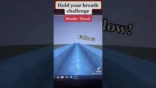 Hold Your Breath Challenge! HARD! #shorts