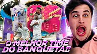 ELES CHEGARAM!! VINI JR 98, ZIDANE 99 E CARTA SURREAL NO PACK DO BANQUETA!!