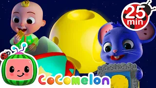 Rocket to the Moon & MORE | CoComelon JJ's Animal Time | Animals Nursery Rhymes and Lullabies