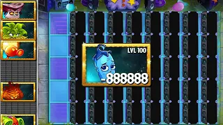 PvZ2 Challenge - All Plant's LV1 Using 1 Plant Food Vs 99 Speaker Gear -Which Plants Can Win?