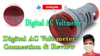 Voltmeter || AC Voltmeter || Digital Voltage Meter 20 500V Review || Tech Ghorai | Sabyasachi Ghorai