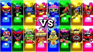 McQueen Eater All Videos Megamix - McQueen Car🆚 McQueen Police Car🆚 Choo Choo Charles 🎶 Who is Best?