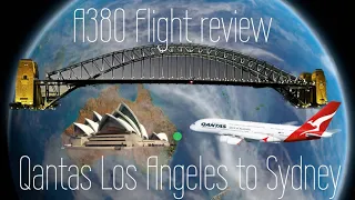 Qantas A380 flight review from Los Angeles to Sydney on QF12 #qantas