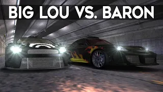 NFS Most Wanted - Mitsubishi Eclipse GT (Big Lou) vs. Porsche Cayman S (Baron)