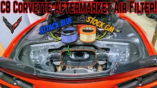 C8 Corvette Attack Blue Air Filter! Easy AND Cheap HORSEPOWER!