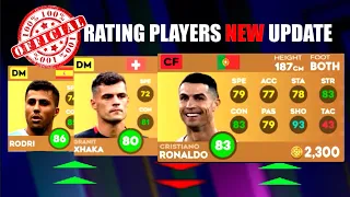 DLS 24 | OFFICIAL UPDATE 🔥 NEW RATING PLAYERS UPDATE Dream League Soccer 2024 #newupdate #dls24