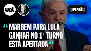 Pesquisa Ipec: Vitória de Lula no 1º turno está cada vez mais difícil, diz Toledo