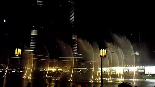 Дубай 2016. Поющие фонтаны под песню Уитни Хьюстон