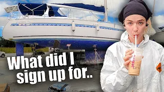 Can we SALVAGE our HURRICANE DAMAGED BOAT with NO Fiberglass experience... | Ep.11