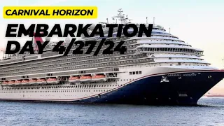 Carnival Horizon Embarkation Day  4/27/24  8 Day Cruise ABC Islands