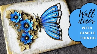 Butterfly Wall decor/Cardboard wall decor / Cardboard craft/ CreativeCat/Art and craft