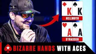 Top 5 SICKEST Hands with ACES at PCA ♠️ PokerStars