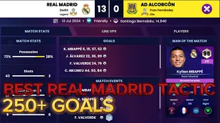 BEST SOCCER MANAGER 24 REAL MADRID TACTIC! 250+ GOALS! SM 24