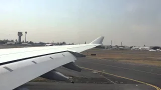 Lufthansa A340-600 taking off from MEX for MUC 4/9/2016