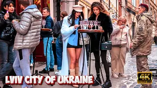 Lviv❤️ Spring SATURDAY walk in Lviv [4k Virtual Walk] 2024 Ukrainian girls!