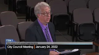 City Council Meeting - 1/24/2022