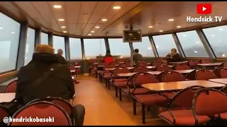 Footage gone viral shows moment huge wave smashed through the window of a commuter ferry in Germany