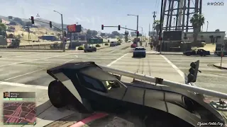 GTA 5: Batman’s Batmobile in a High-Speed Chase with Cops