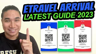 NEW ETRAVEL ARRIVAL CARD TRAVEL REQUIREMENTS | LATEST  PHILIPPINES etravel.gov.ph tutorial