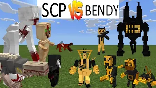 SCP Foundation VS Bendy and the Ink machine Minecraft PE Add on