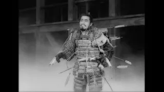 Throne of Blood [ref Macbeth (1957) by Akira Kurosawa, Clip: Washizu finally meets his death