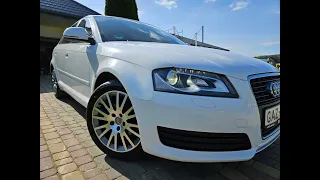 AUDI A3 8P 2010 1.6mpi Biała BiXenon Led GAZ-STOL