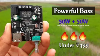 Powerful Class D Amplifier Board 50W+50W 🔥🔥🔥 Under ₹499 😱😱 XY-C50L Unboxing & Review