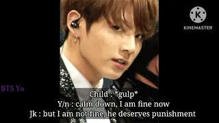 BTS Imagine - When their child bites you and you screams infront of them and they got jealous