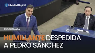Humillante despedida a Pedro Sánchez, que acaba abucheado en la Eurocámara