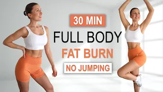 30 Min FULL BODY FAT LOSS | Killer HIIT Workout | No Jumping, No Repeat, Fun Fat Burner, Low Impact
