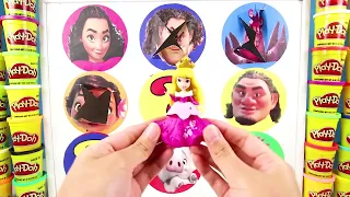 Juego de girar la rueda Moana de Disney con Skye de Paw Patrol, Maui, Sorpresa Emoji