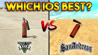 GTA 5 VS GTA SAN ANDREAS : FIRE EXTINGUISHER (WHICH IS BEST?)