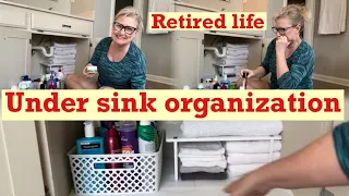 Declutter | Organize | Under the bathroom sink