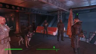 Fallout 4 -  Dogmeat salutes Elder Maxson after adress. ;)