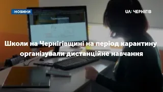 Школи на Чернігівщині на період карантину організували дистанційне навчання