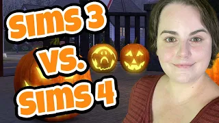 SPOOKY DAY COMPARED! Sims 3 vs. Sims 4 Halloween Traditions!