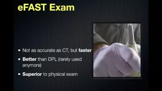 eFAST: extended Focused Assessment with Sonography in Trauma