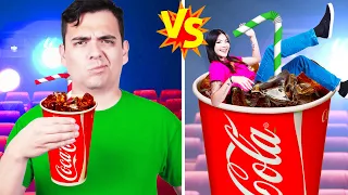 RICH THEATER VS BROKE THEATER | 8 CRAZY RICH VS POOR MOVIE THEATER BY CRAFTY HACKS PLUS