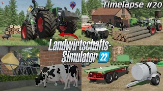 Ein FENDT FAVORIT am LIMIT? 😱🚜💨 HOLZ RÜCKEN & FÜTTERN mit @TheCamPeRYT! 🌲🐮 | [LS22] - Timelapse #20