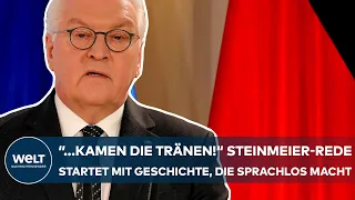 PUTINS KRIEG: "..., kamen die Tränen!" Steinmeier-Rede startet mit Geschichte, die sprachlos macht