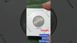 Germany 1992 50 Pfennig #numismatics #coin #coincollecting #coinscollection #shortvideo