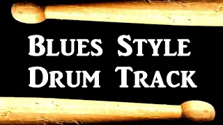 Blues Drum Track 60 BPM Pop Beat Bass Guitar Practice Track on Drums #78