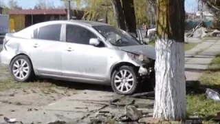 Бердянск 2017   ДТП. Водитель автомобиля Mazda сбил двух пешеходов