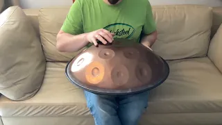 Handpan D Kurd 15+1, Ember, 440 hrz