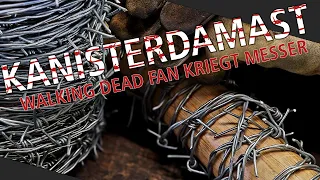 "Walking Dead" Kanisterdamast ! Aus Stacheldraht & Baseballschläger schmieden wir Negan Messer Pt. 1