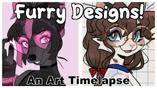 Art Commissions | Furry Edition | Designs | Timelapse ⭐