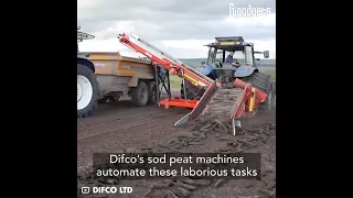 Difco sod peat production machines #gigadgets #field #mud #fertilizer #agriculture #agriculturelife